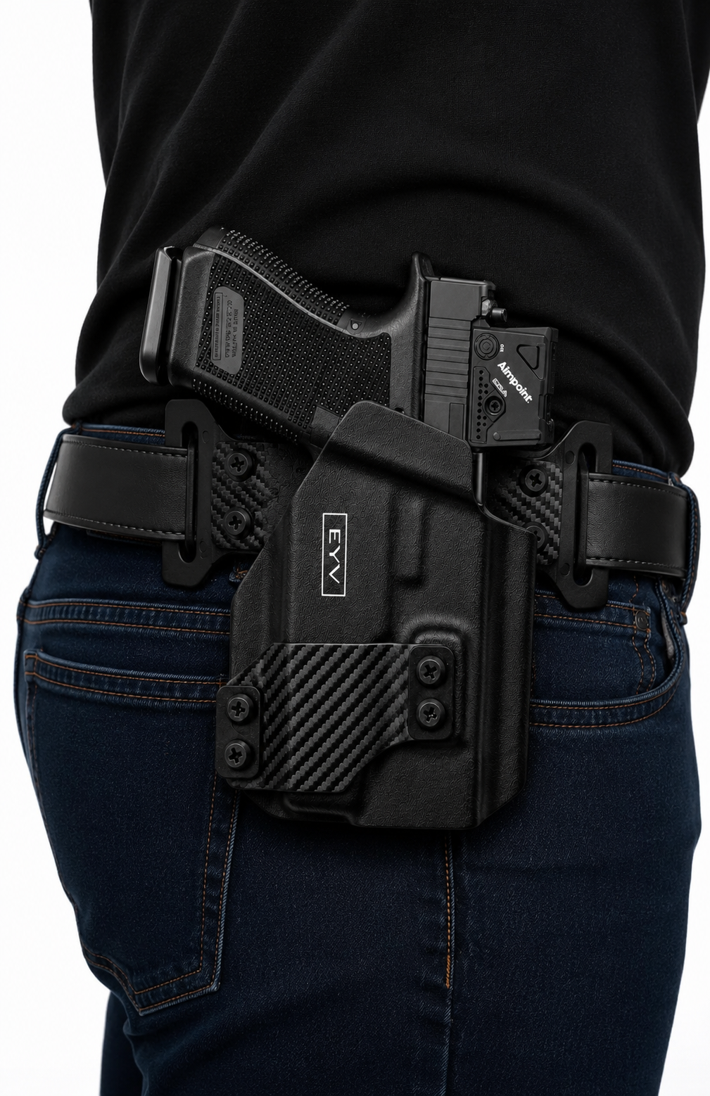OWB (Outside the Waistband) Gun Holster - Fits the CZ Shadow 2 Compact | Handmade Kydex Pistol Holster | EYV Holsters | PhantomX Collection