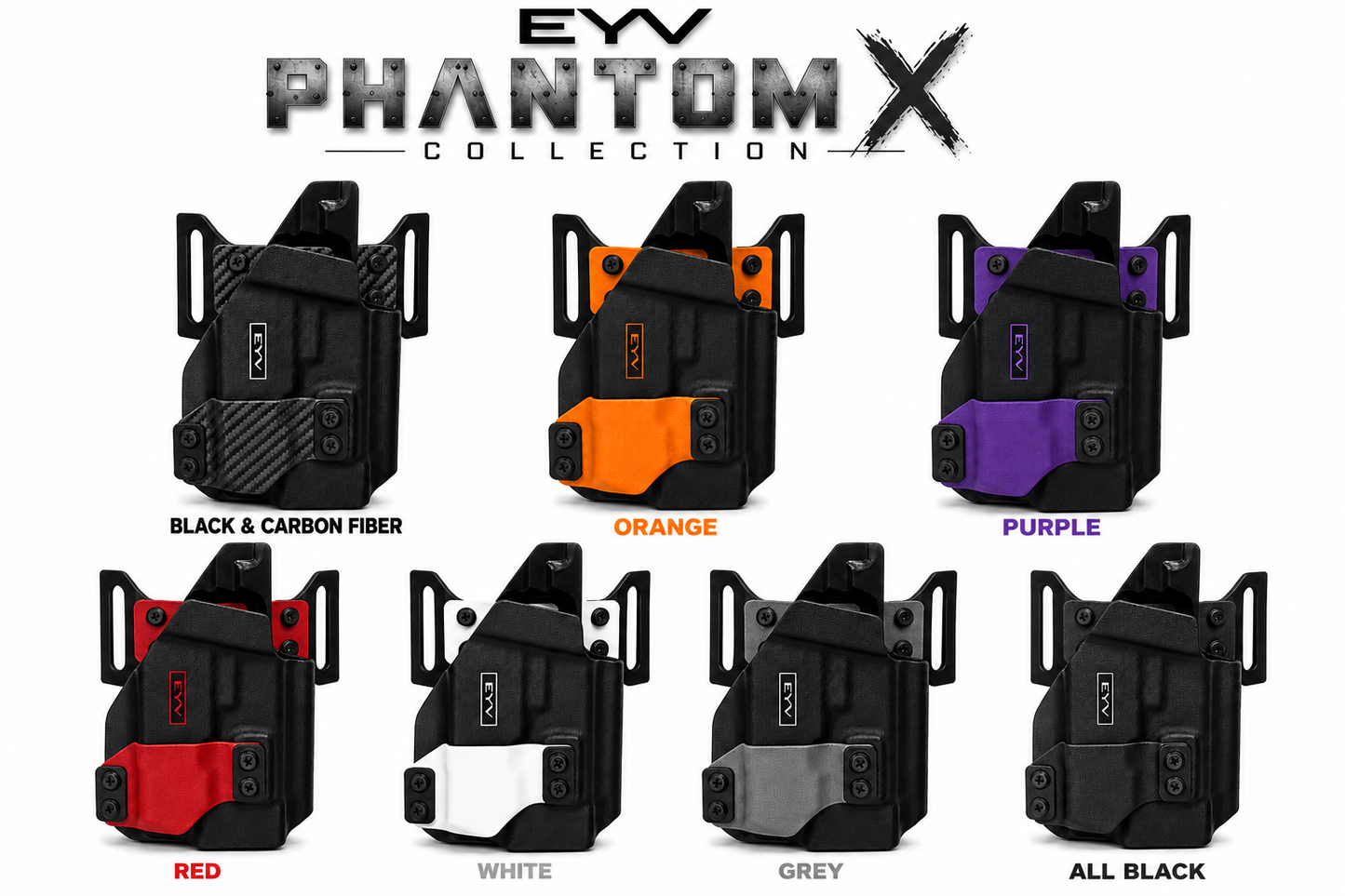 OWB (Outside the Waistband) Gun Holster - Fits the SA Hellcat PRO - PL MINI 2 Light | Handmade Kydex Pistol Holster | EYV Holsters | PhantomX Collection