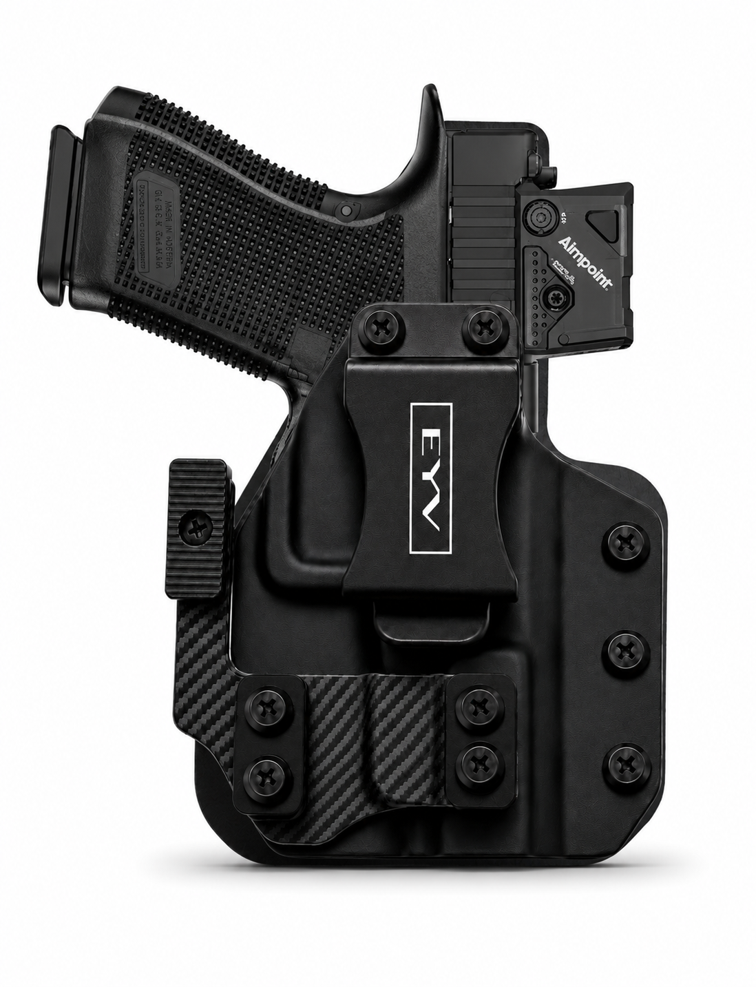IWB Gun Holster - Fits the M&P Shield X | Handmade Hybrid Leather Kydex Pistol Holsters w/Custom Claw Kit | EYV Holsters | PhantomX Collection