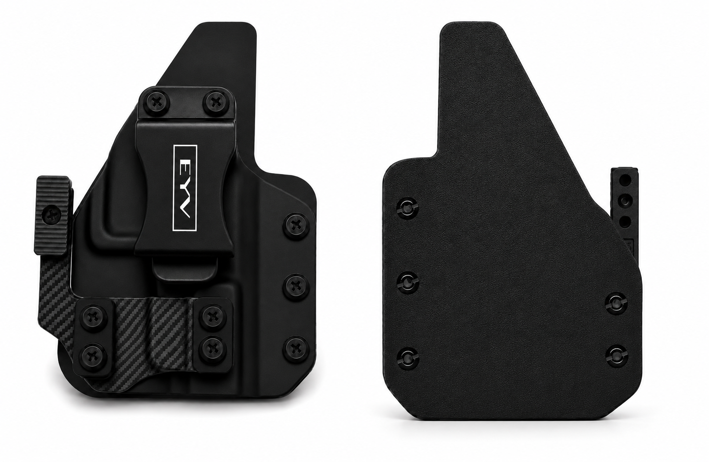 IWB Gun Holster - Fits the M&P Shield X | Handmade Hybrid Leather Kydex Pistol Holsters w/Custom Claw Kit | EYV Holsters | PhantomX Collection