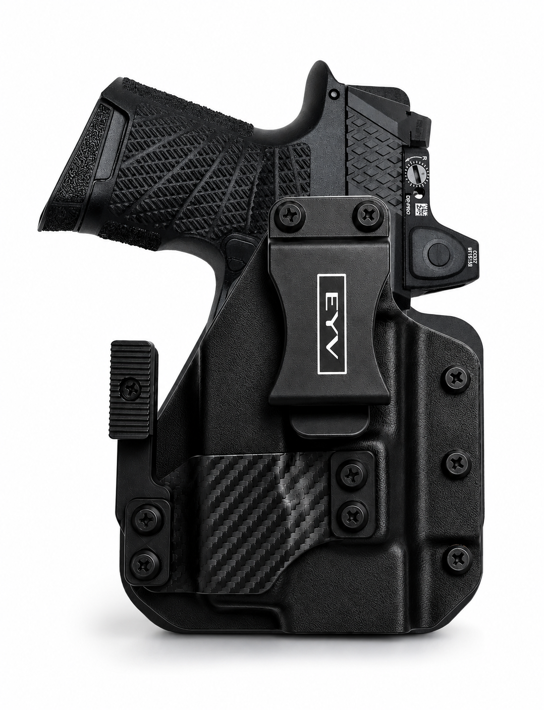 IWB Gun Holster - Fits the SIG P365 X Macro - TLR7 SUB Light | Handmade Hybrid Leather Kydex Pistol Holsters w/Custom Claw Kit | EYV Holsters | PhantomX Collection