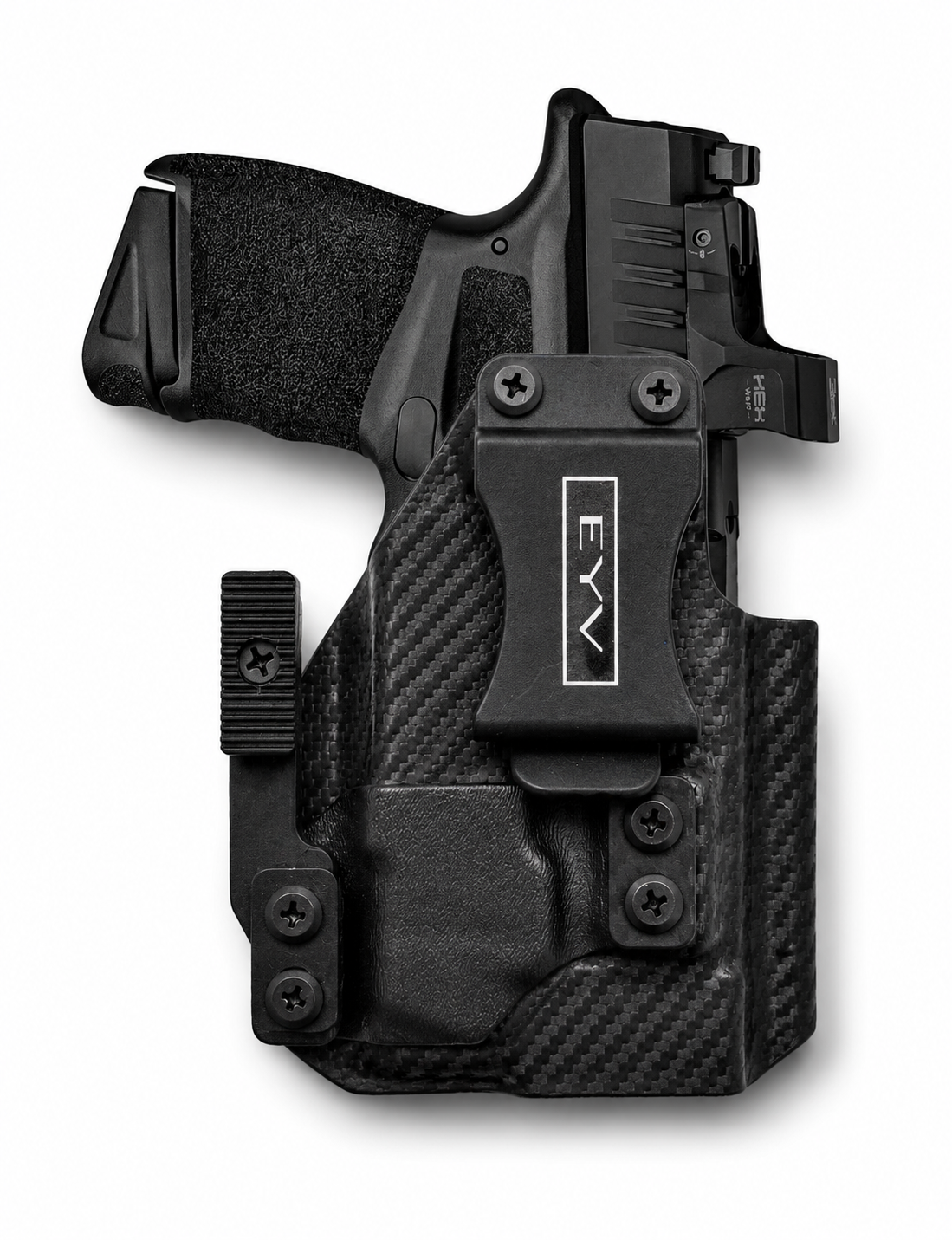 IWB Gun Holster - Fits the SA Hellcat PRO - PL MINI 2 Light | Handmade Kydex Holster | EYV Holsters | PhantomX Collection