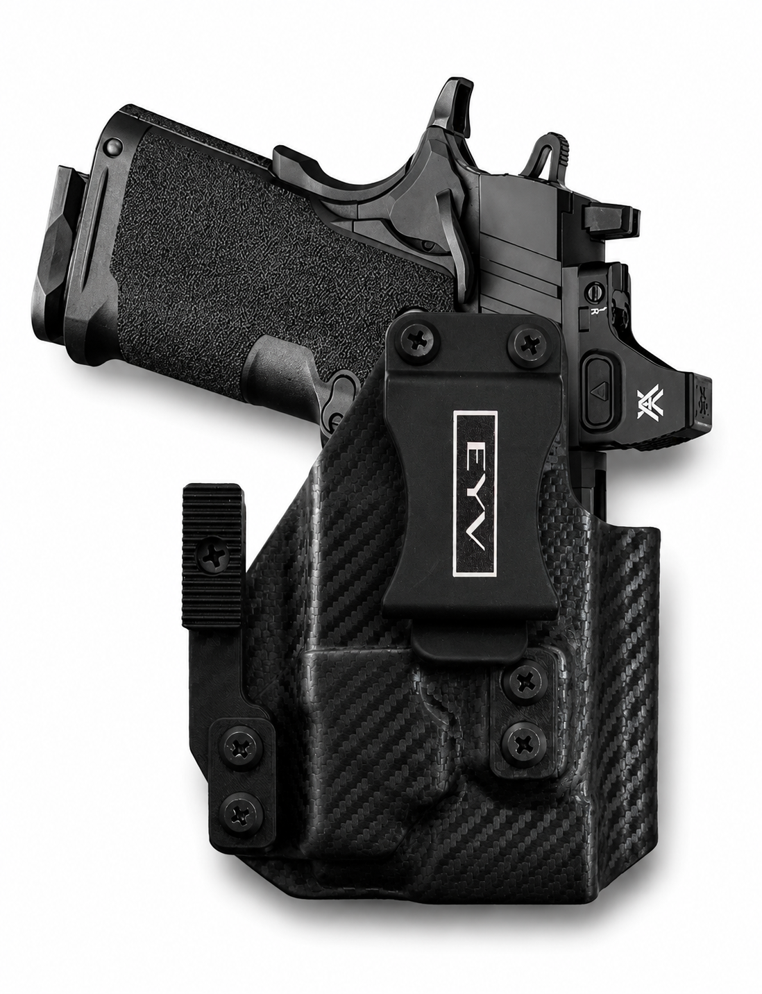 IWB Gun Holster - Fits the SA Prodigy 3.5" - TLR7 HLX Light | Handmade Kydex Holster | EYV Holsters | PhantomX Collection