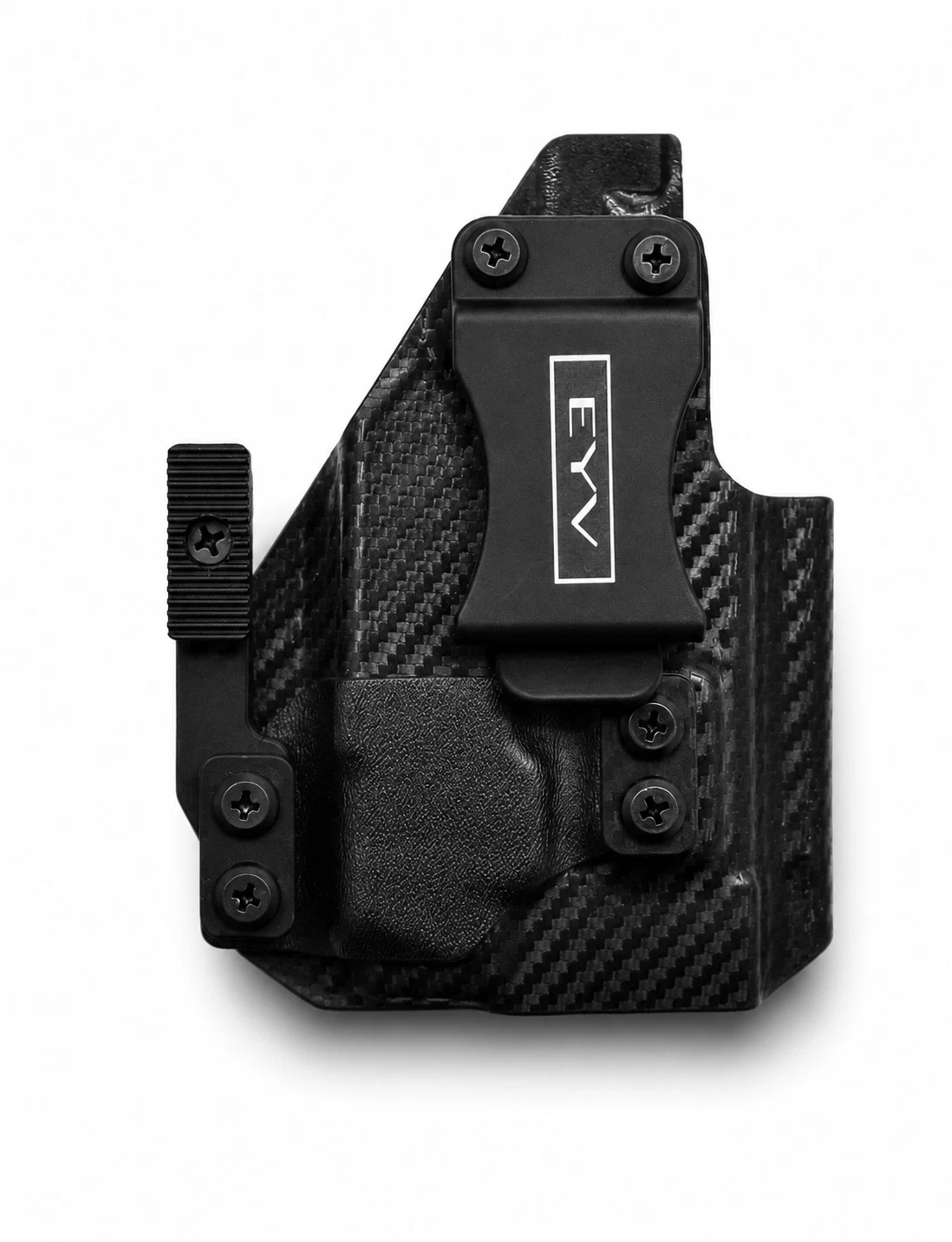 IWB Gun Holster - Fits the M&P Shield X - O Light PLX Light | Handmade Kydex Holster | EYV Holsters | PhantomX Collection