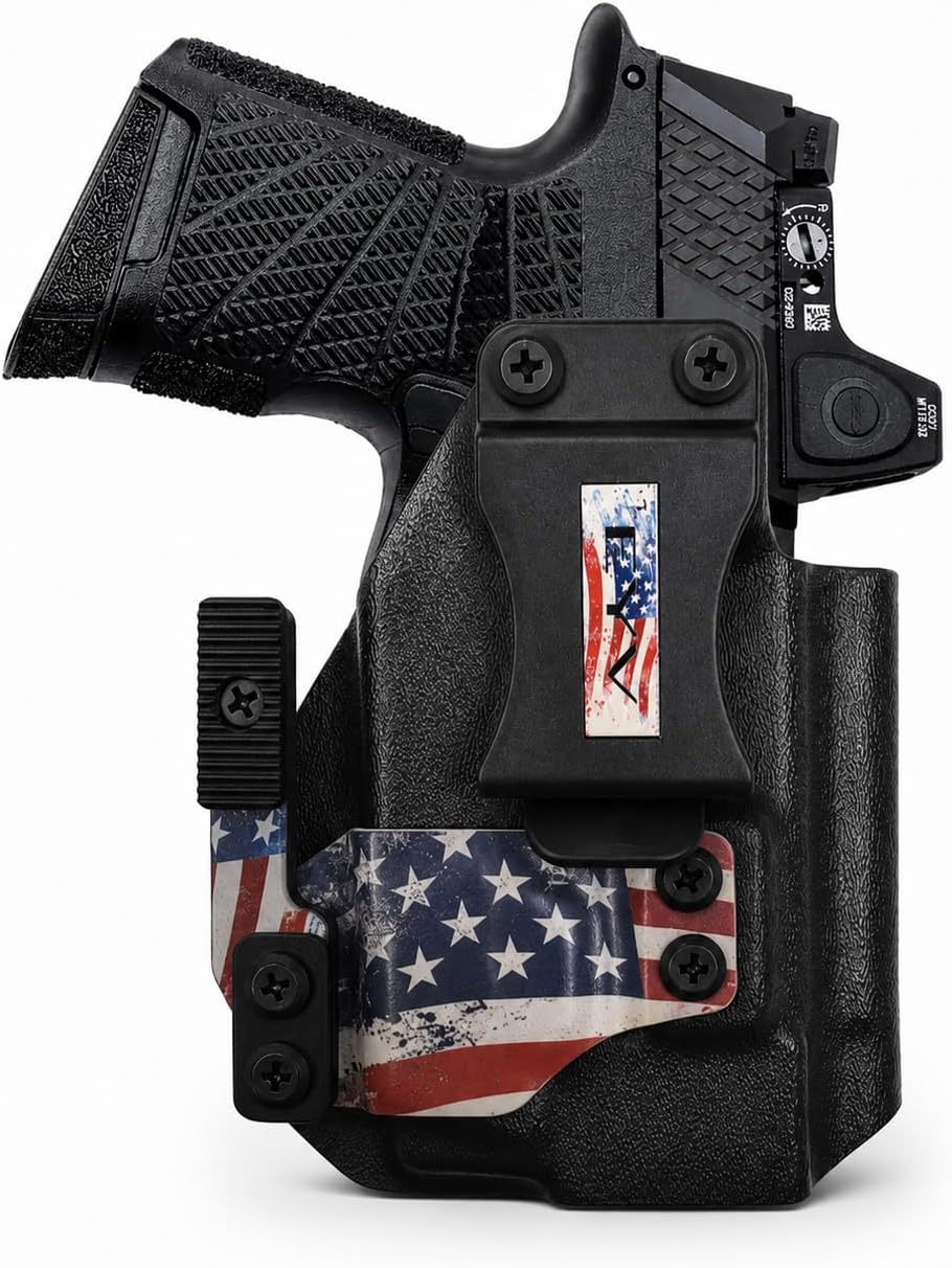 IWB Gun Holster - Fits the SIG P365 - Surefire XSC Light | Handmade Kydex Holster | EYV Holsters | PhantomX America Edition