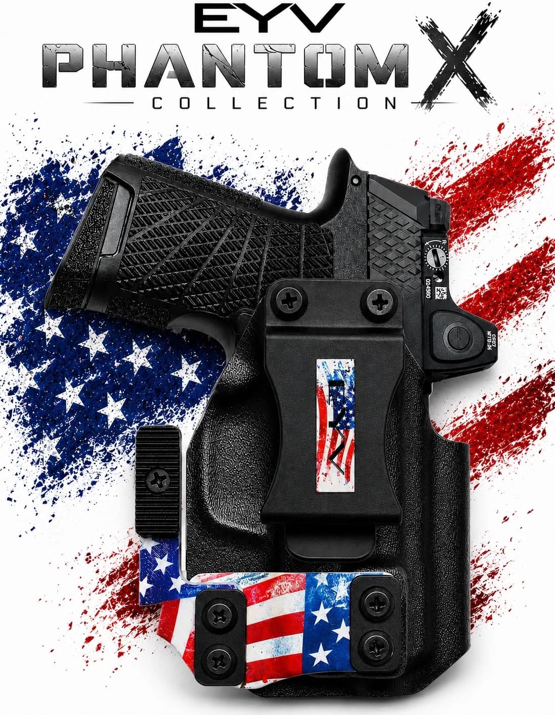 IWB Gun Holster - Fits the SIG P365 | Handmade Kydex Holster | EYV Holsters | PhantomX America Edition